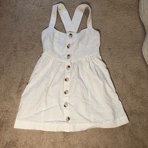 free people dress with tortoise shell buttons